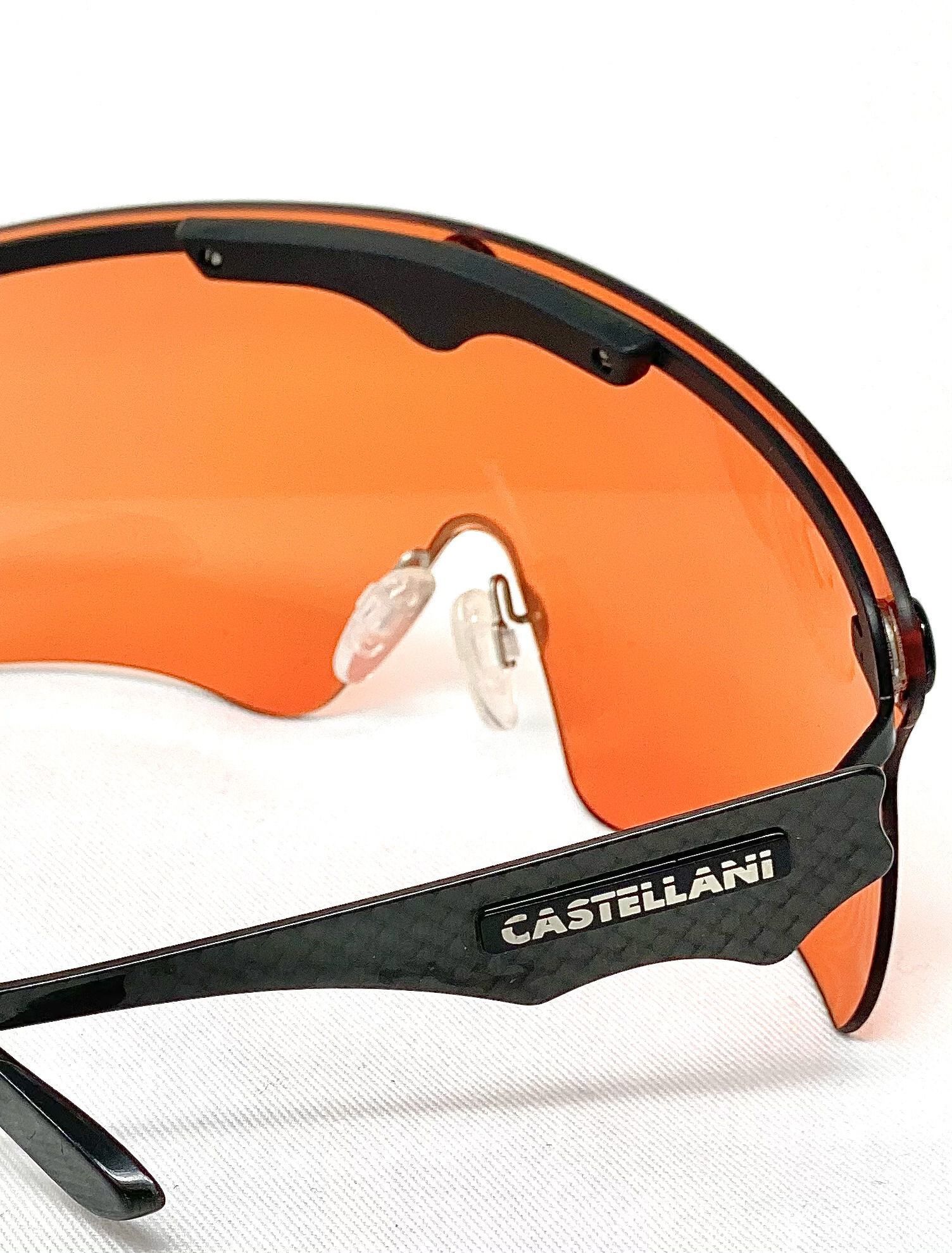 Castellani C-mask pro shooting glasses with removable sweatbar.